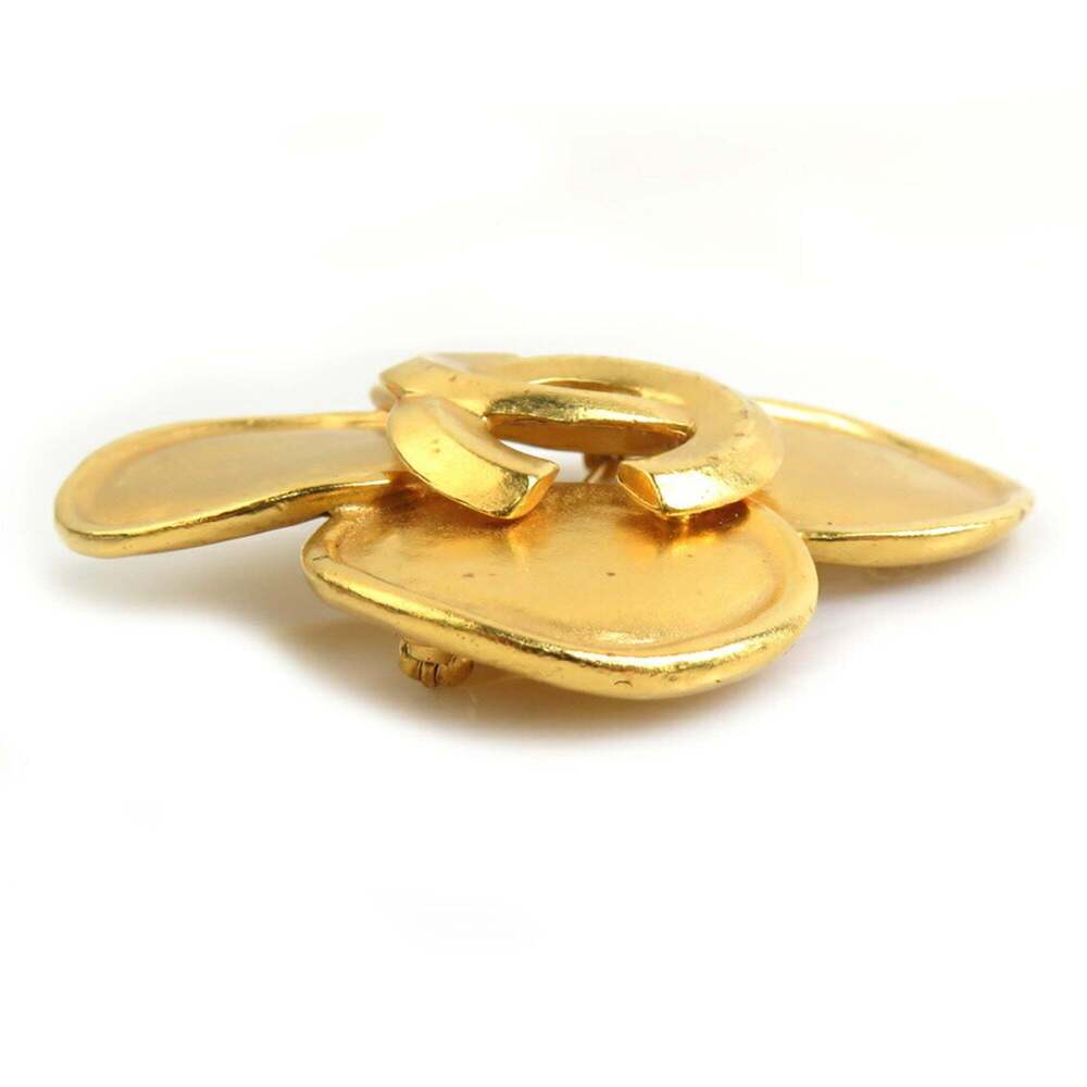 CHANEL Authentic Gold Brooch - Picture 4 of 5